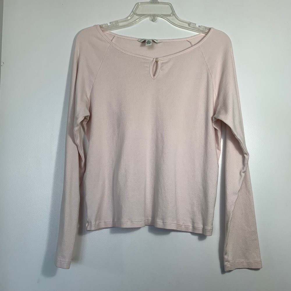 Banana Republic Boat Neck LS T-Shirt Pink XL